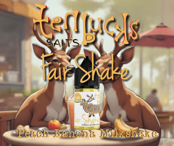 Ten Buck Juice Salts - Fair Shake Flavored Synthetic Salts Nicotine Solution