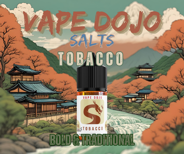 Vape Dojo Salts - Tobacco Flavored Synthetic Nicotine Solution