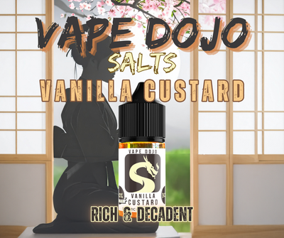 Vape Dojo Salts - Vanilla Custard Flavored Synthetic Nicotine Solution
