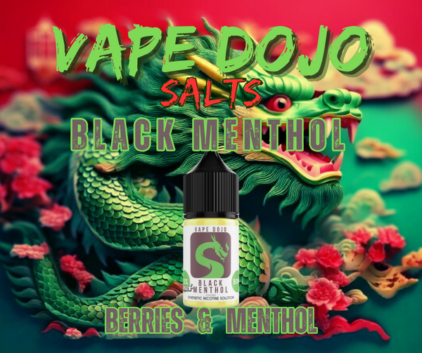 Vape Dojo Salts - Black Menthol Flavored Synthetic Nicotine Solution