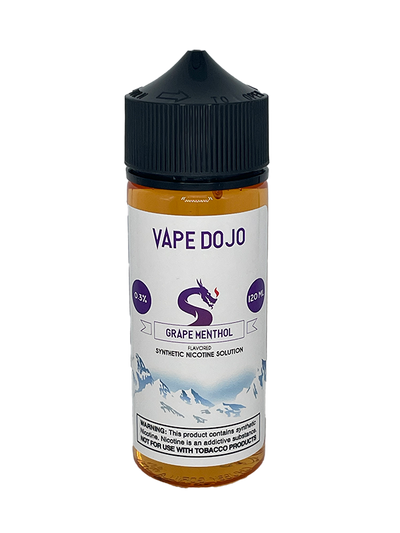 Vape Dojo - Grape Menthol Flavored Synthetic Nicotine Solution 0mg